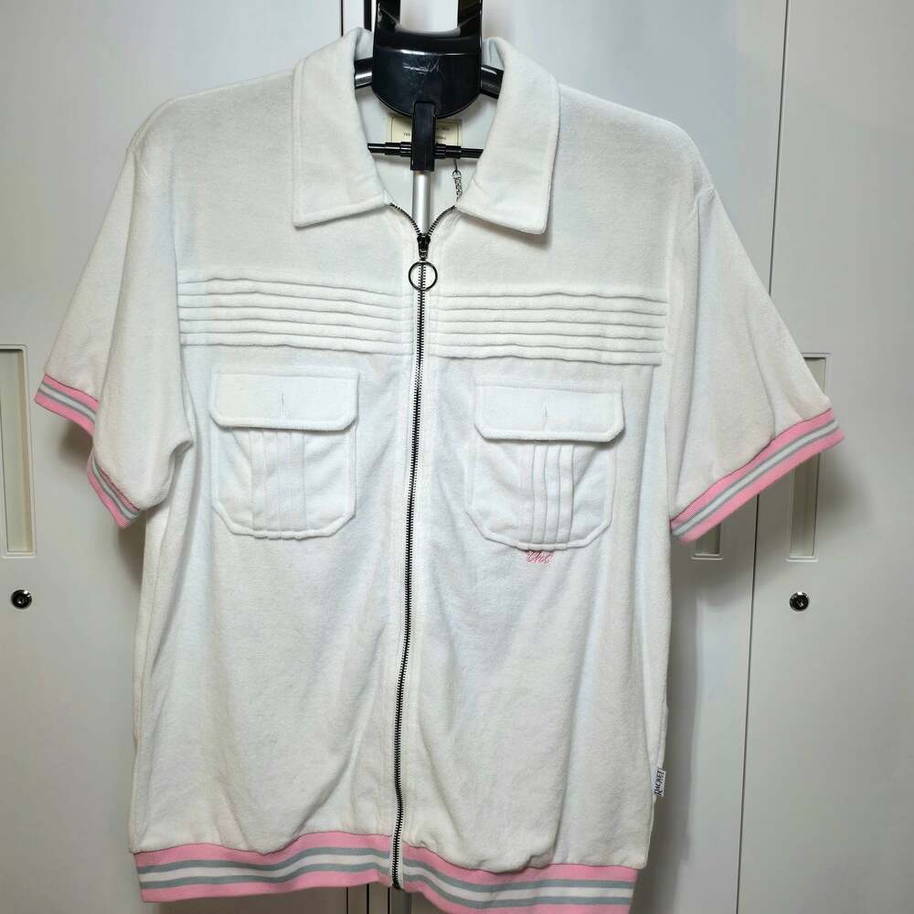 The Racket Club Terry Cloth Full-Zip Cabana Shirt